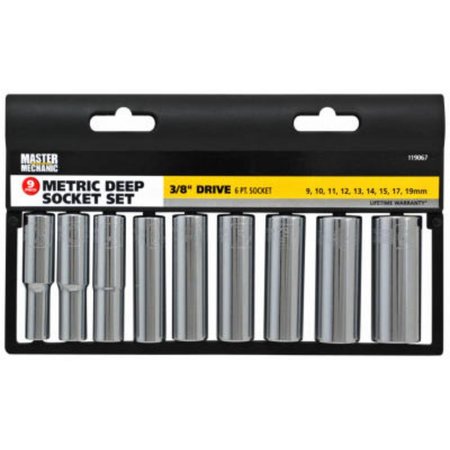 APEX TOOL GROUP Mm 9Pc Met Socket Set 119067